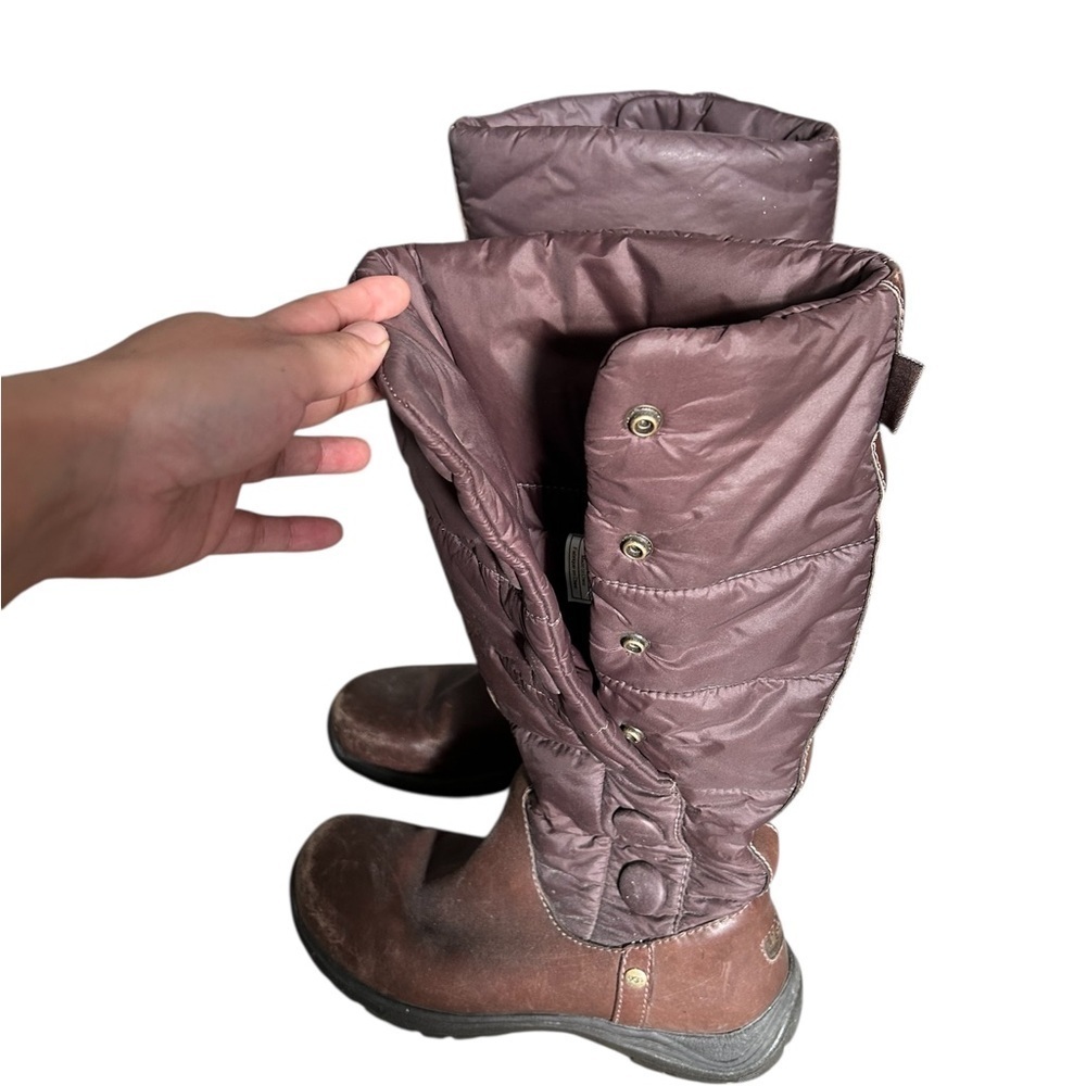 UGG Snowpeak Tall Winter Leather with Quilted Nylon Shaft and Buttons - 7 - Picture 6 of 14